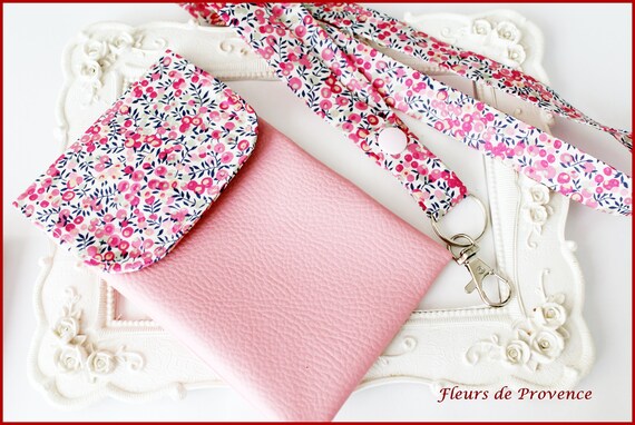 Fleurs de Provence - Porte badge / porte clés / cordon / tour de