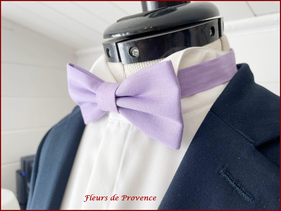 Vesuvio Napoli Herren Fliege & Einstecktuch – Elegantes Paisley-Design In Lavendel-Lila, Vorgebunden Mit Clip, Perfekt Für Hochzeiten Und Formelle Anlässe