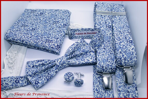 Katie and Milie blue liberty bow tie