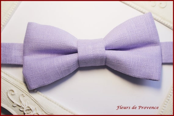 Nœud Papillon Réglable Couleur LAVANDE Pour Homme - Unisexe - Polyester - Neuf Avec étiquettes