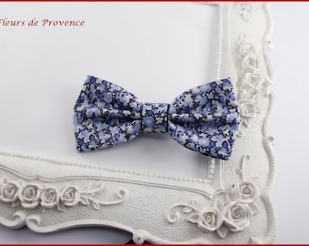 Bow Tie Bar Fabric Liberty pepper blue