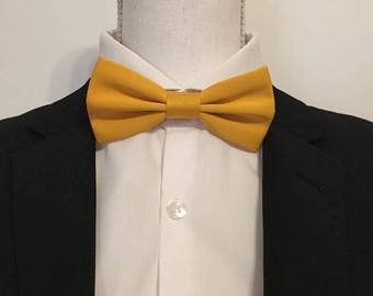 Bow tie / cufflinks / Clutch Yellow wheat suit Man/child/baby