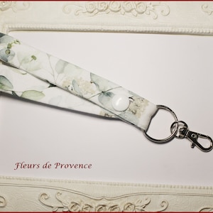 Verpleegster badge houder Liberty stof Groene Eucalyptus bladeren, sleutelhanger, koord, nekband, verzorger accessoire, master gift, ATSEM