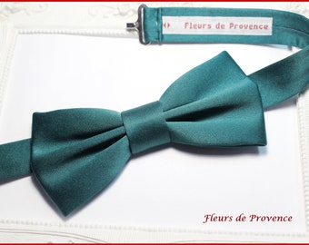 Noeud Papillon / pochette costume / boutons manchette élégant Vert sapin - Homme / Bebe / Enfants