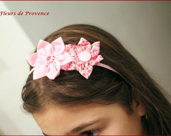 Liberty fabric headband Phoebe pink Woman / Girl