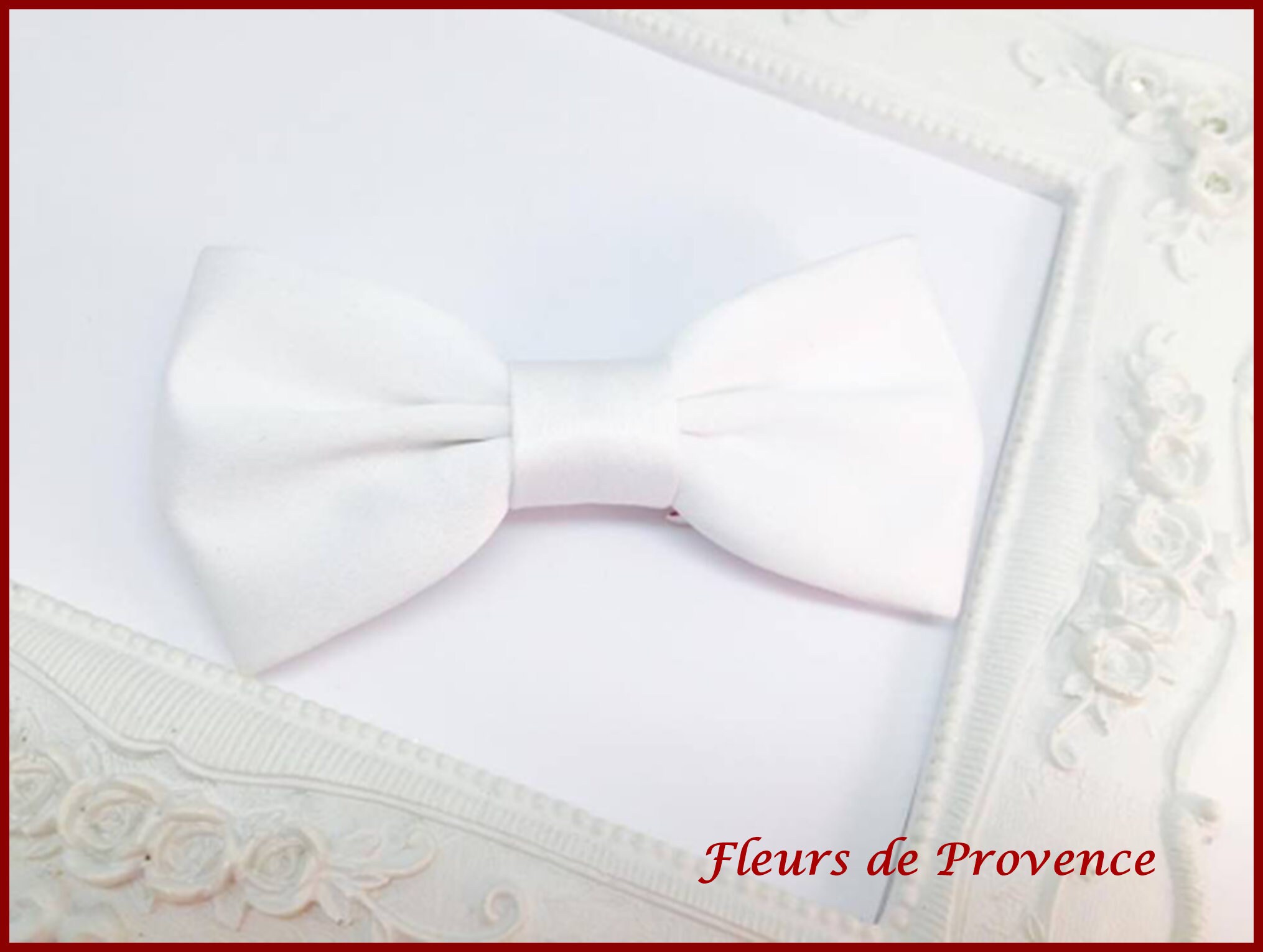 White Bow Tie / Pocket Square / Cufflinks - Men / Children / Baby