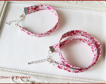 Bracelet Liberty Phoebe Pink Fabric