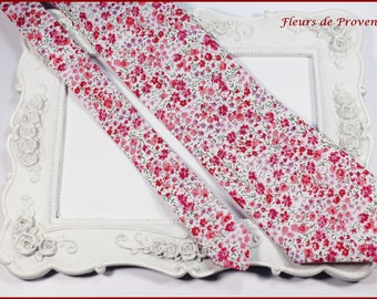 Cravate Tissu Liberty Phoebe rose  - Homme / enfant