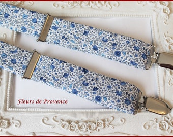 Blue Liberty Camille Fabric Suspenders - man/child/baby
