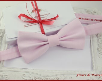 Bow tie / suit pocket / powder pink cufflinks - Men, Children, Baby