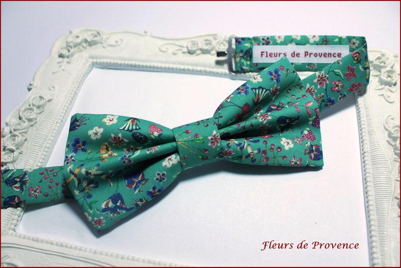Bow tie / suit pocket / cufflinks Liberty fabric Donna leigh Jade Man / child / baby Noeud Papillon Homme