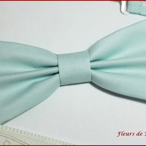 Bow tie / suit pocket / Mint Green cufflinks Men / Children / Baby image 2