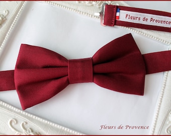 Bow Tie Burgundy fabric - Man / child / baby