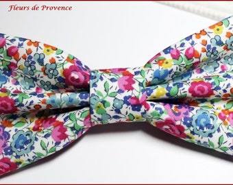 Barrette / Broche Noeud Papillon Liberty Emma & Georgina framboise