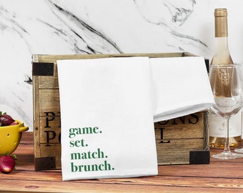 Game. Set. Match. Tea Towel Set