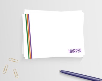 Personalized Camp Stationery - Camp Waldemar Stripes