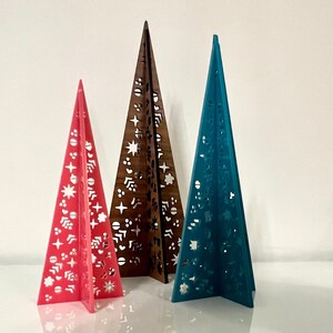 Papel Picado Christmas Trees - Set of 3
