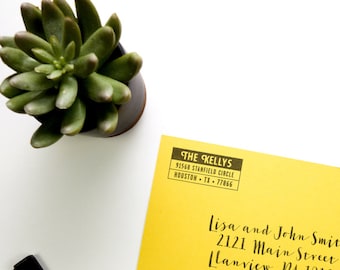 Personalisierte Adress-Stempel - Fett