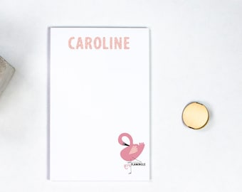 Personalized Notepad - Flamingo