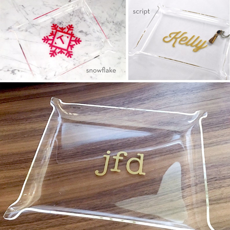 customized acrylic tray - perfect for gifting. Graduation gifts, holiday gifts, christmas gifts, bridesmaids gifts