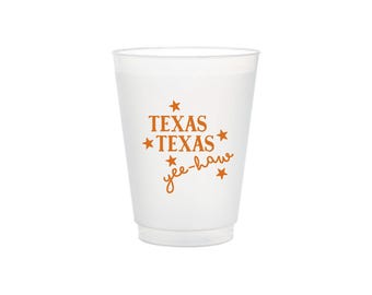 Texas texas cups - set of 10