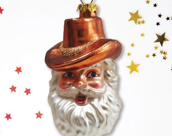 Cowboy Santa Ornament