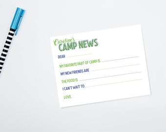 Personalized Camp Stationery - Camp News