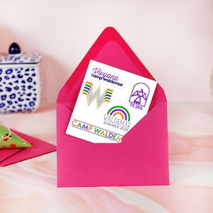 Personalized camp waldemar stickers
