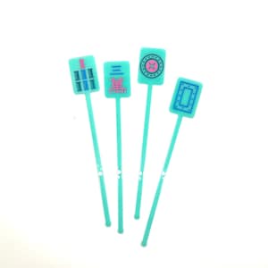 Mahjong swizzle sticks
