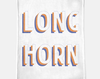 Couverture Minky So Longhorn - 60" x 80"