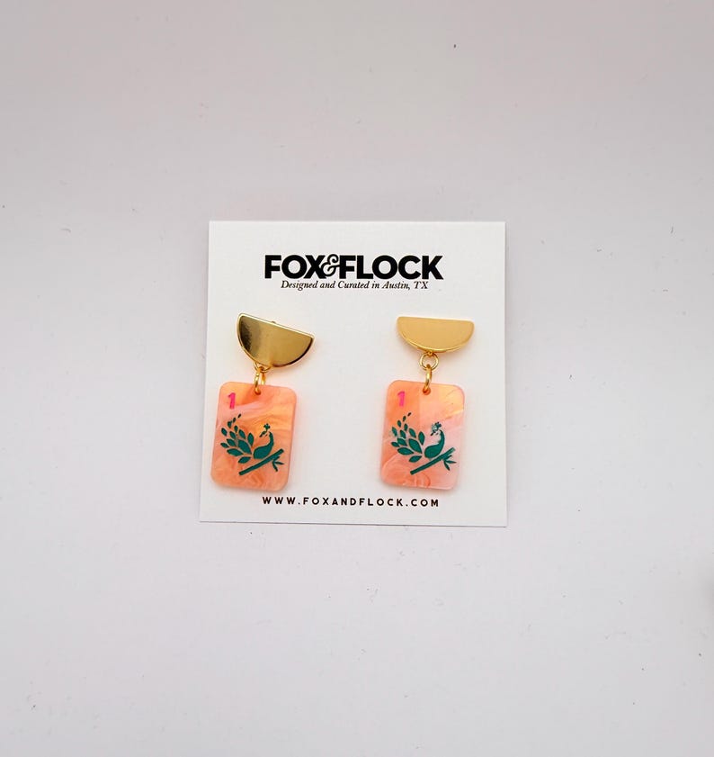 Mahjong Tile Earrings image 7