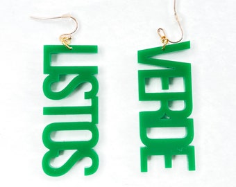 Austin FC Earrings, Listos Verde earrings, Somos Verde, Austin Soccer, Q2 Stadium