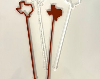 Texas Swizzle Sticks - Burnt Orange