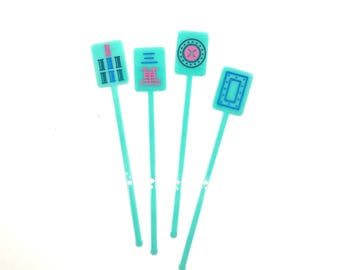 Mahjong swizzle sticks