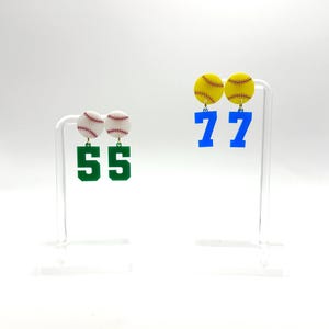 Custom number spirit earrings