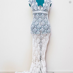 Crochet Wedding Dress Train Pattern image 4