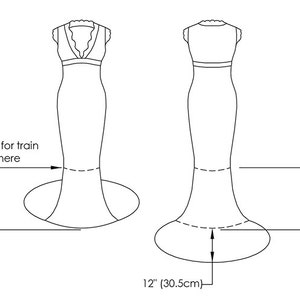 Crochet Wedding Dress Train Pattern image 5