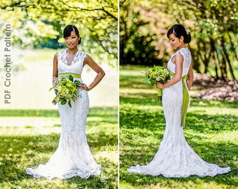 Crochet Wedding Dress Train Pattern