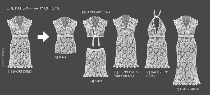 Crochet Lace / Wedding Dress Pattern image 4