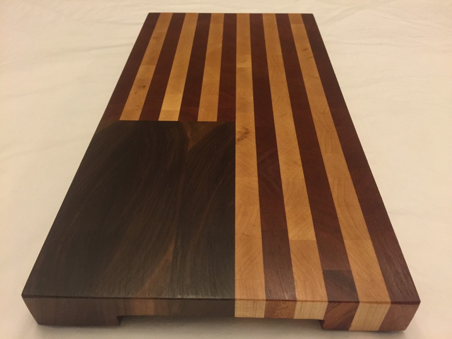 Wood American Flag End Grain Cutting Board and Serving Tray Etsy