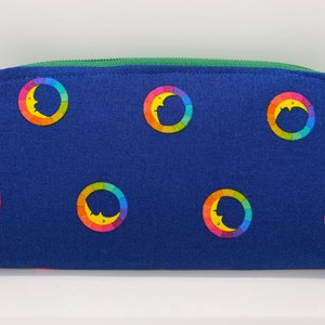 Alison Glass rainbow moons large wallet