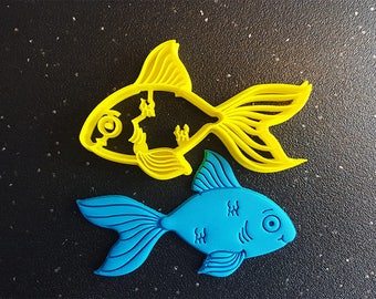 Goldfish Cookie Cutter,Bakery Cookie Cutter, Fish Cookie Cutter, Clay Cutter, Fondant Cutter , FunOrders, Christmas Gift