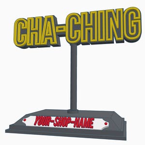 Cha, Ching Personalized Desk Trophy with Custom Shop Name Tag and Base, Etsy Help, SEO Help, Etsy Sellers, Christmas Gift image 5