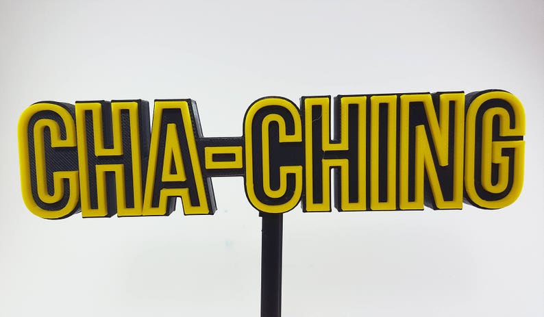 Cha, Ching Personalized Desk Trophy with Custom Shop Name Tag and Base, Etsy Help, SEO Help, Etsy Sellers, Christmas Gift image 3