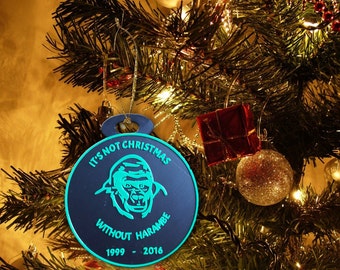 Harambeクリスマスオーナメント：3Dプリントのメモリアルギフト