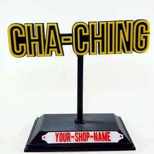 Cha, Ching Personalized Desk Trophy with Custom Shop Name Tag and Base, Etsy Help, SEO Help, Etsy Sellers, Christmas Gift image 1