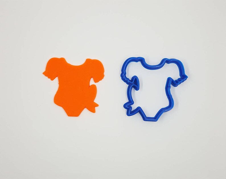 Romper Girl Cookie Cutter,Bakery Cookie Cutter, Baby Cookie Cutter, Clay Cutter, Fondant Cutter, FunOrders, Christmas Gift image 2