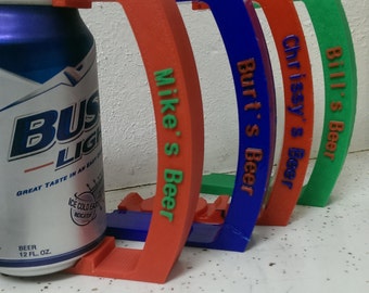 Can Holder with Custom name, 12 oz, Great for Soda, Pop, Beer, and More!, 3D Printed, Christmas Gift