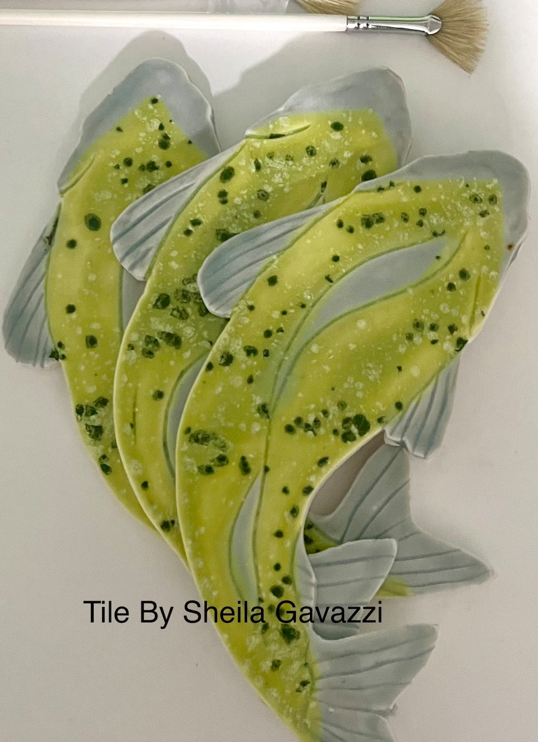 Fish Tile Floor Bass Style 10 Inch - Etsy