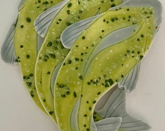 Fish Tile Floor Bass Style 10 inch